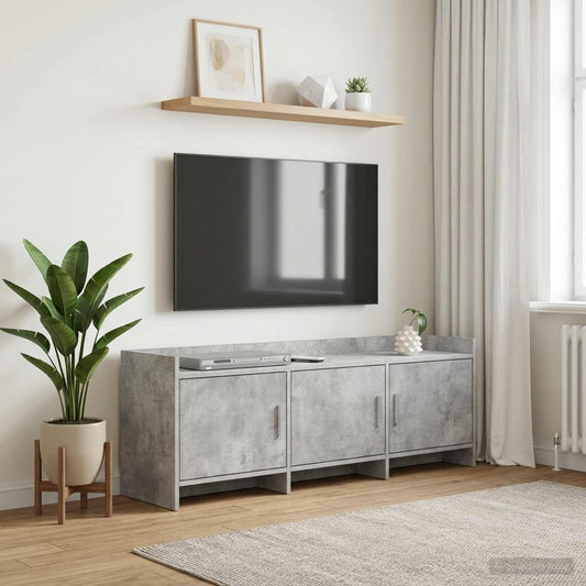 Televizní Skříň 130 X 33 X 47 Cm Betonově Šedá Kompozitní Dřevo
