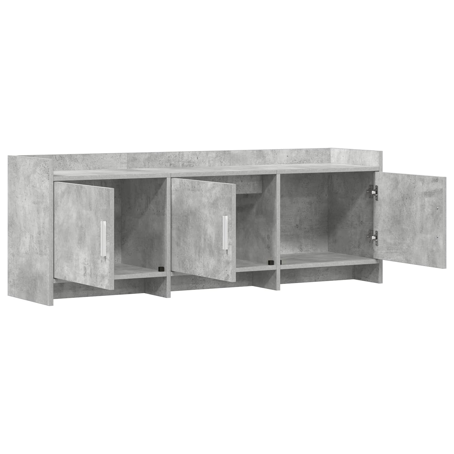 Televizní Skříň 130 X 33 X 47 Cm Betonově Šedá Kompozitní Dřevo