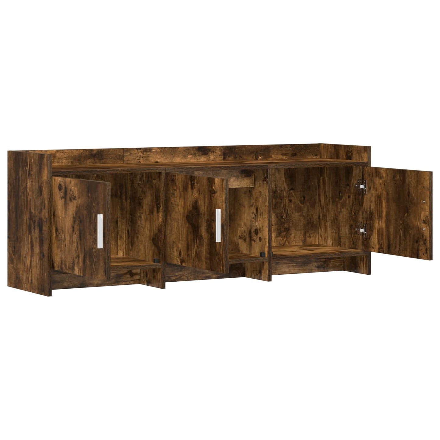 Televizní Skříň 130 X 33 X 47 Cm Kouřový Dub Kompozitní Dřevo