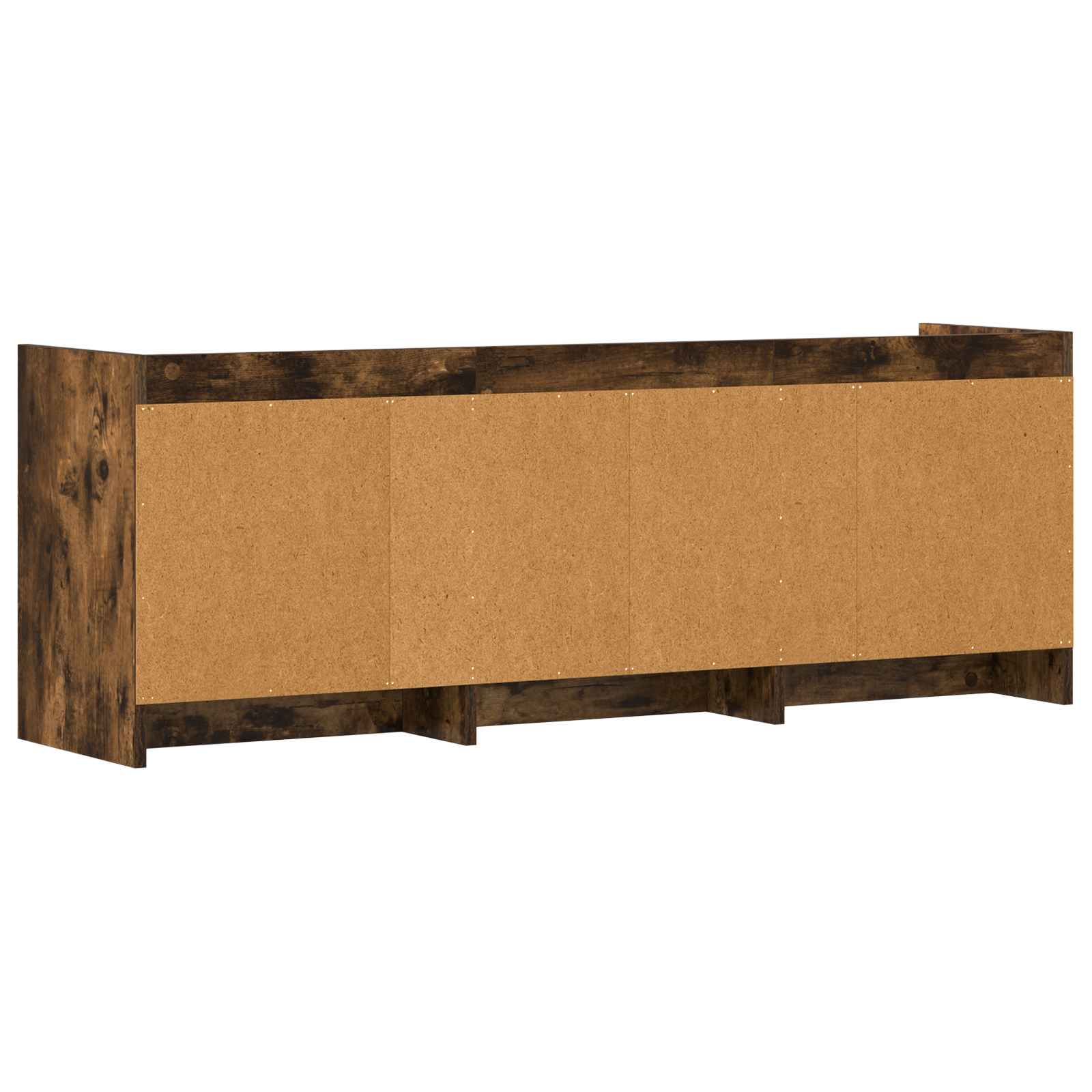 Televizní Skříň 130 X 33 X 47 Cm Kouřový Dub Kompozitní Dřevo