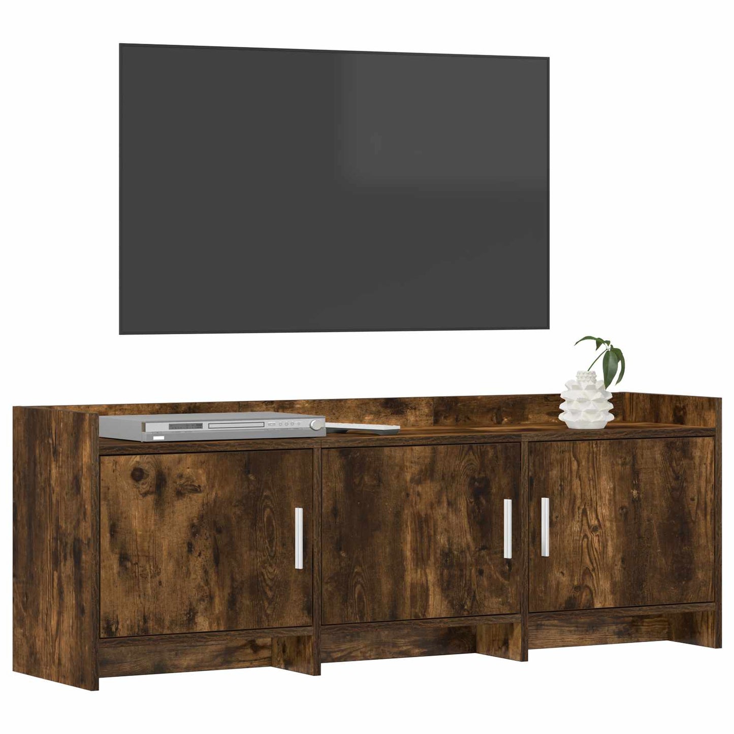Televizní Skříň 130 X 33 X 47 Cm Kouřový Dub Kompozitní Dřevo