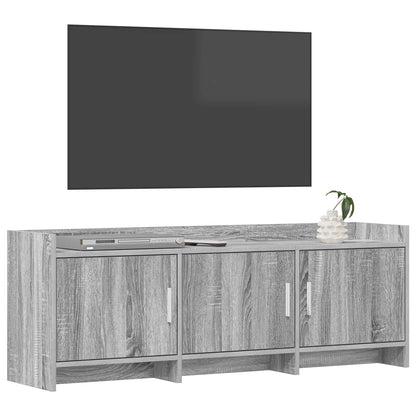 Televizní Skříň 130 X 33 X 47 Cm Šedý Sonoma Kompozitní Dřevo
