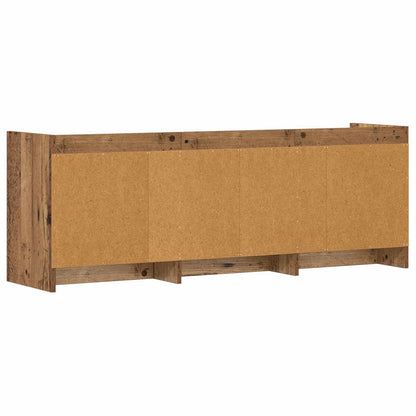 Televizní Skříň 130 X 33 X 47 Cm Staré Dřevo Kompozitní Dřevo