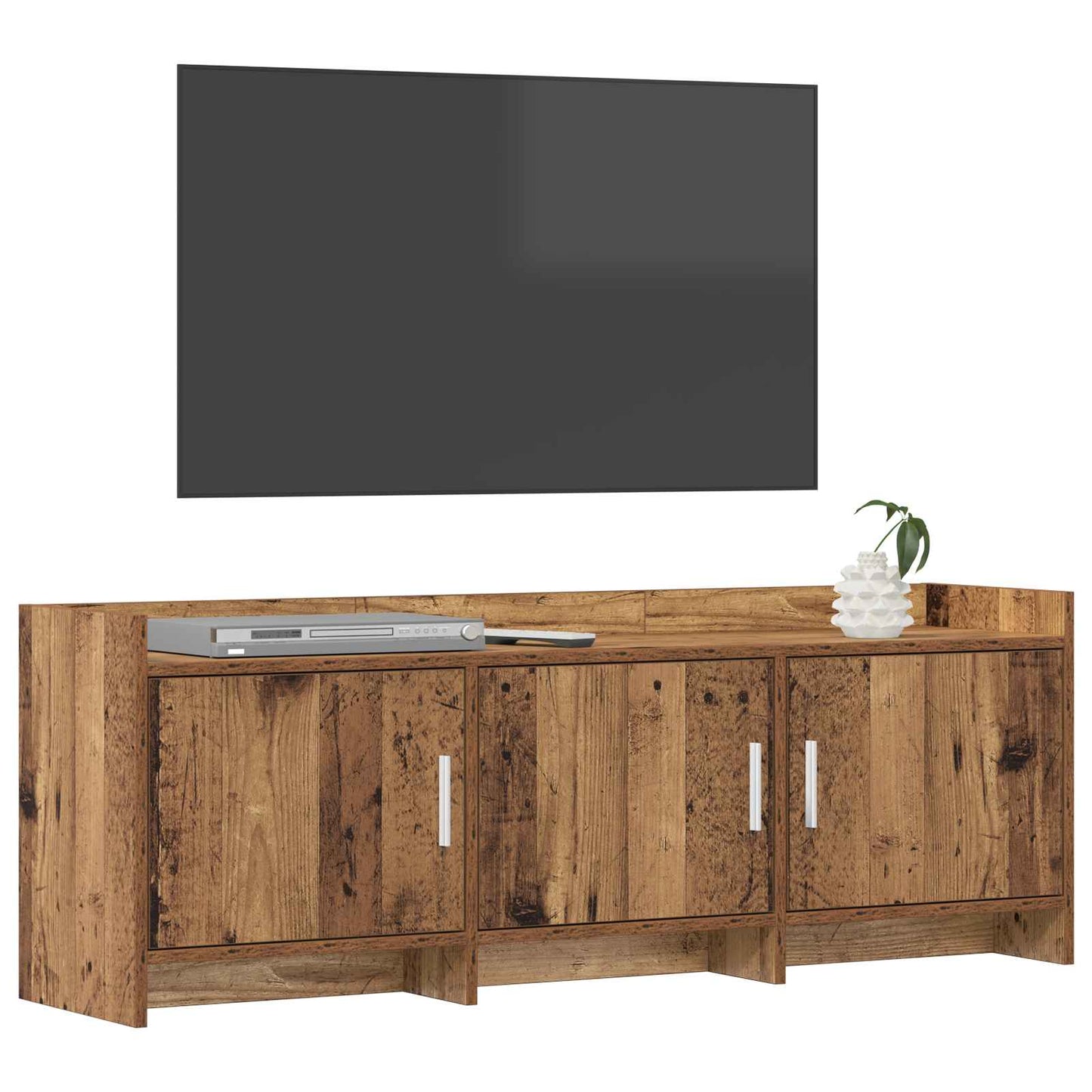 Televizní Skříň 130 X 33 X 47 Cm Staré Dřevo Kompozitní Dřevo