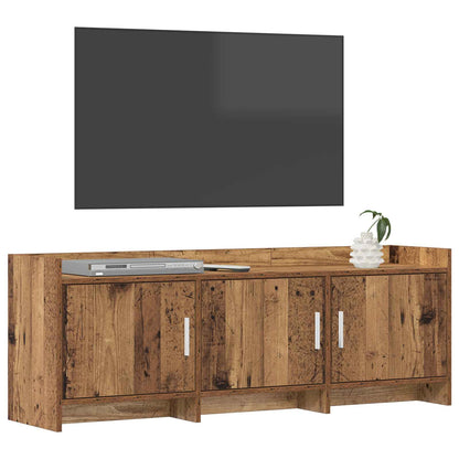 Televizní Skříň 130 X 33 X 47 Cm Staré Dřevo Kompozitní Dřevo