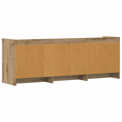 Televizní Skříň 130 X 33 X 47 Cm Dub Artisan Kompozitní Dřevo