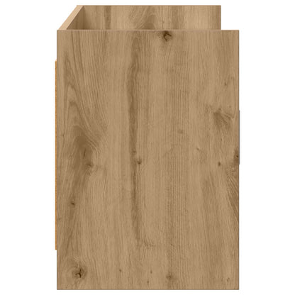 Televizní Skříň 130 X 33 X 47 Cm Dub Artisan Kompozitní Dřevo