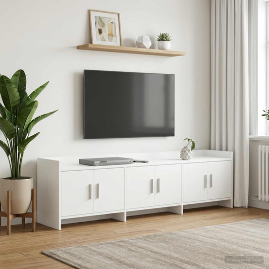 Televizní Skříň 168 X 33 X 47 Cm Bílá Kompozitní Dřevo