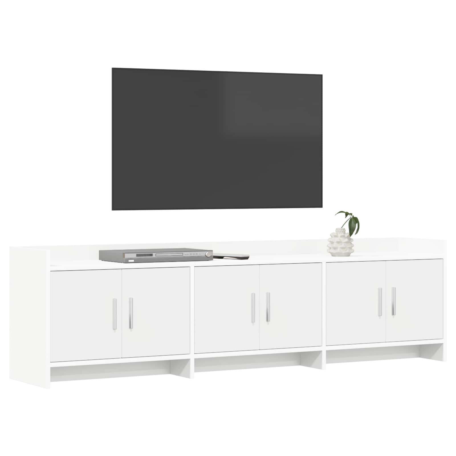 Televizní Skříň 168 X 33 X 47 Cm Bílá Kompozitní Dřevo