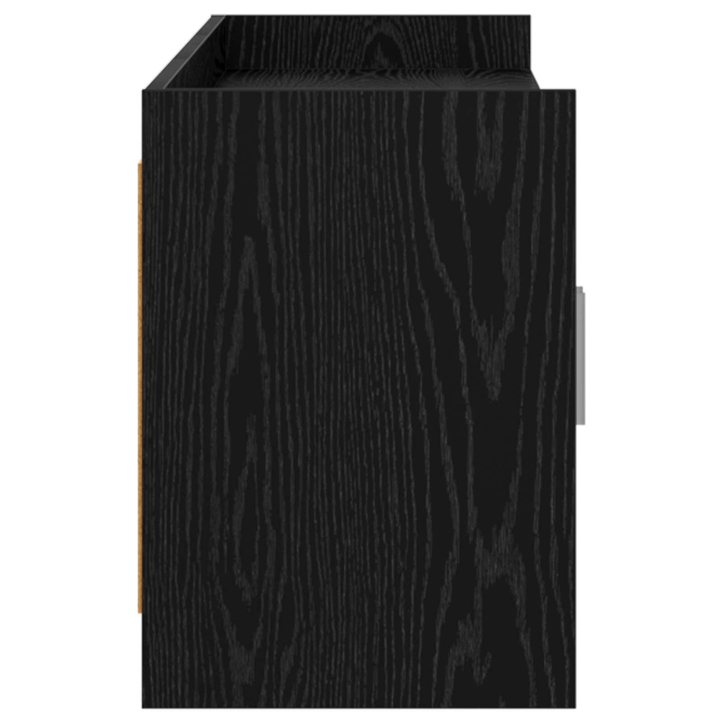 Televizní Skříň 168 X 33 X 47 Cm Černý Dub Kompozitní Dřevo
