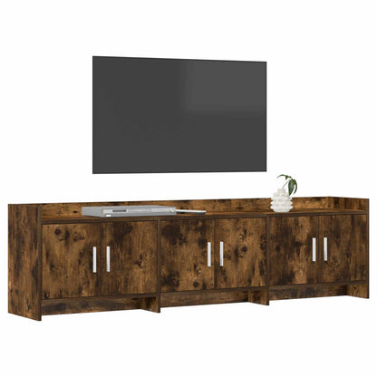 Televizní Skříň 168 X 33 X 47 Cm Kouřový Dub Kompozitní Dřevo