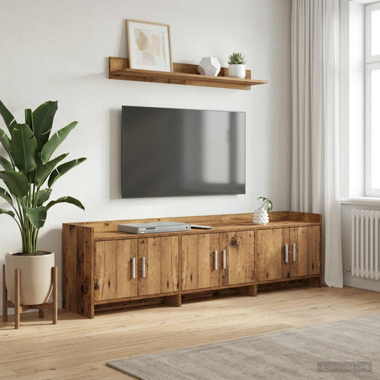 Televizní Skříň 168 X 33 X 47 Cm Staré Dřevo Kompozitní Dřevo