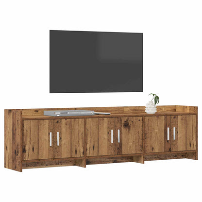 Televizní Skříň 168 X 33 X 47 Cm Staré Dřevo Kompozitní Dřevo