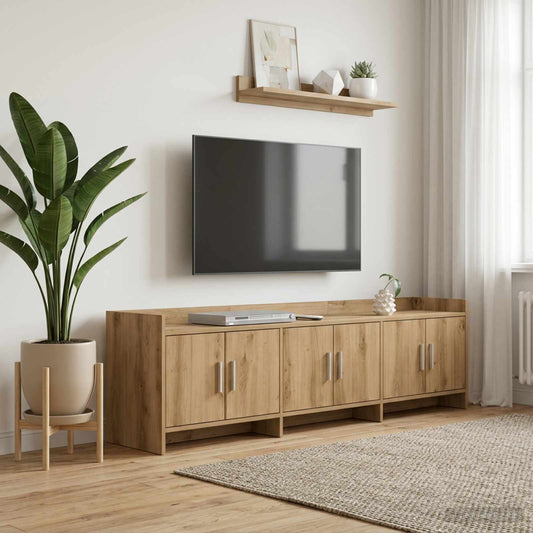 Televizní Skříň 168 X 33 X 47 Cm Dub Artisan Kompozitní Dřevo