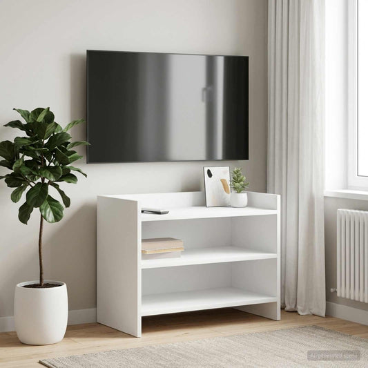 Televizní Skříň 60 X 33 X 47 Cm Bílá Kompozitní Dřevo
