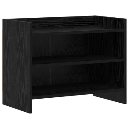 Televizní Skříň 60 X 33 X 47 Cm Černý Dub Kompozitní Dřevo