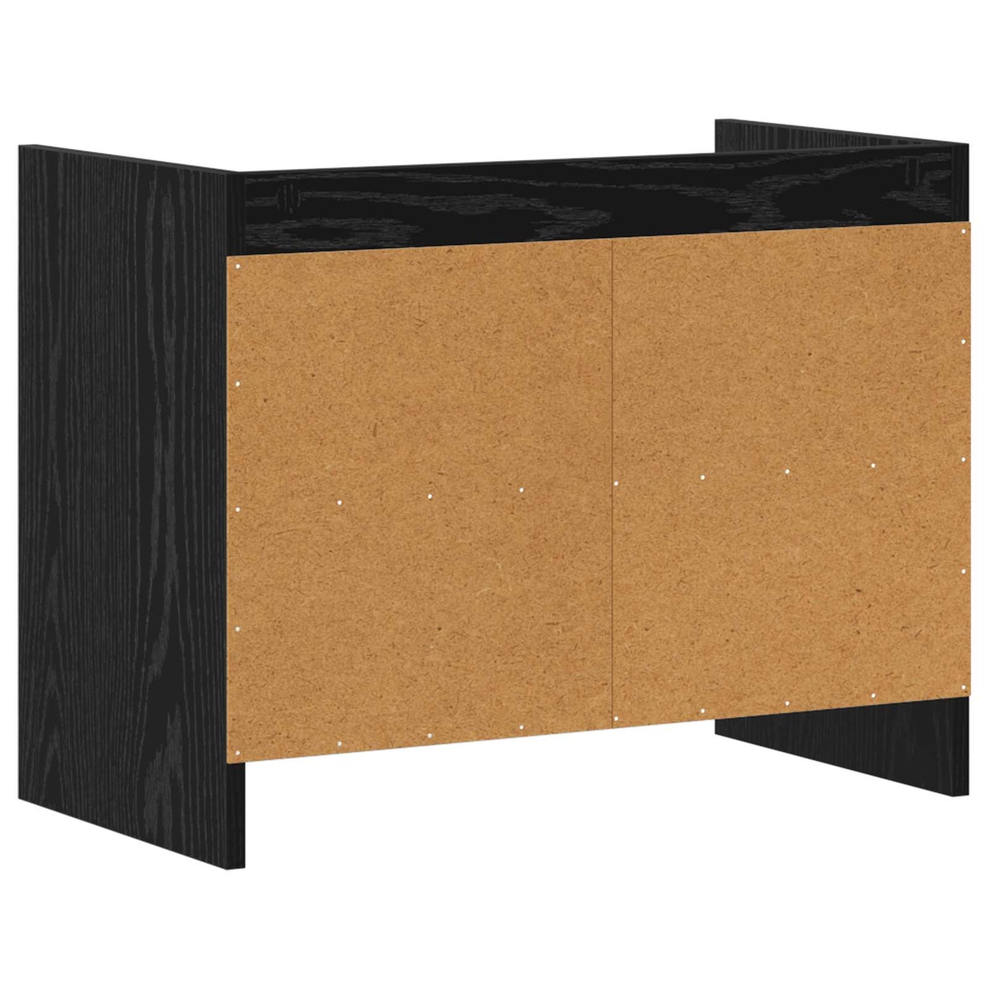 Televizní Skříň 60 X 33 X 47 Cm Černý Dub Kompozitní Dřevo