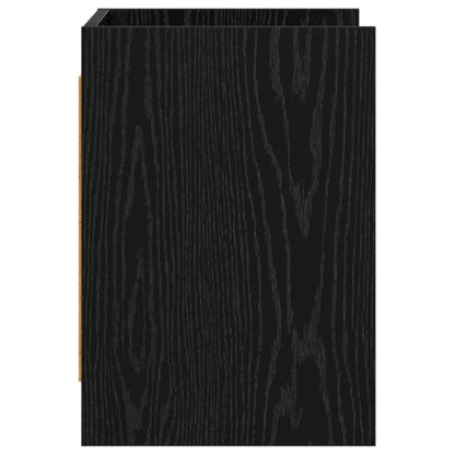 Televizní Skříň 60 X 33 X 47 Cm Černý Dub Kompozitní Dřevo
