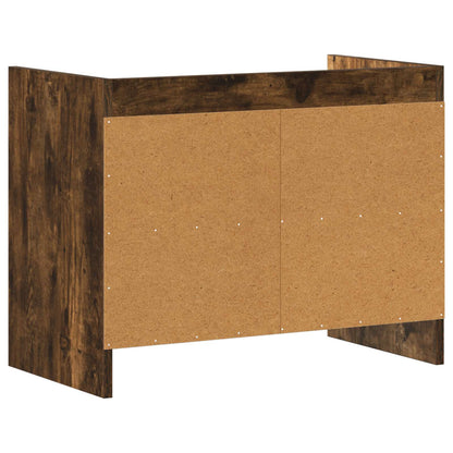 Televizní Skříň 60 X 33 X 47 Cm Kouřový Dub Kompozitní Dřevo