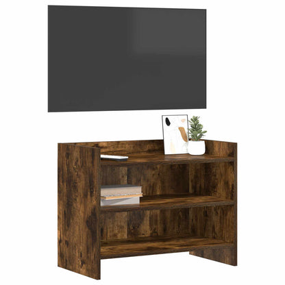 Televizní Skříň 60 X 33 X 47 Cm Kouřový Dub Kompozitní Dřevo