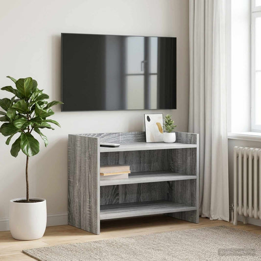 Televizní Skříň 60 X 33 X 47 Cm Šedý Sonoma Kompozitní Dřevo