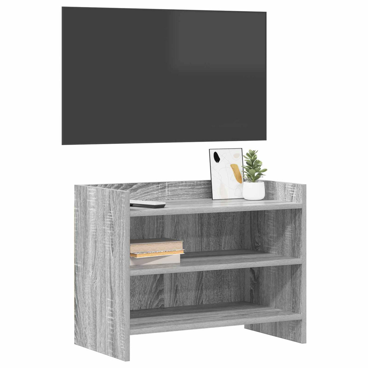 Televizní Skříň 60 X 33 X 47 Cm Šedý Sonoma Kompozitní Dřevo