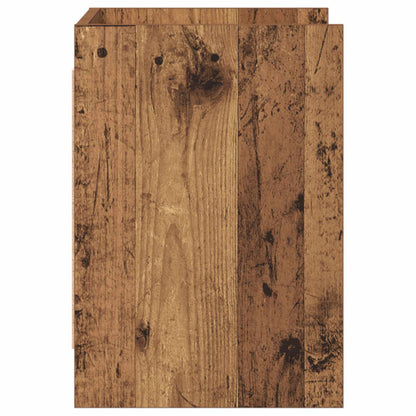 Televizní Skříň 60 X 33 X 47 Cm Staré Dřevo Kompozitní Dřevo