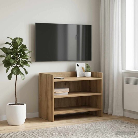Televizní Skříň 60 X 33 X 47 Cm Dub Artisan Kompozitní Dřevo