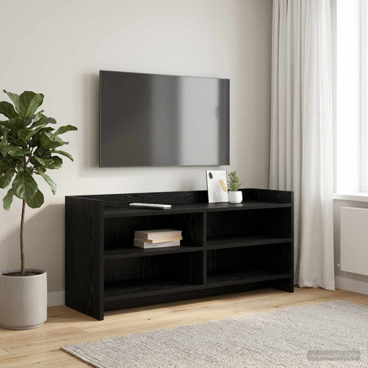 Televizní Skříň 100 X 33 X 47 Cm Černý Dub Kompozitní Dřevo