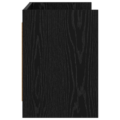 Televizní Skříň 100 X 33 X 47 Cm Černý Dub Kompozitní Dřevo