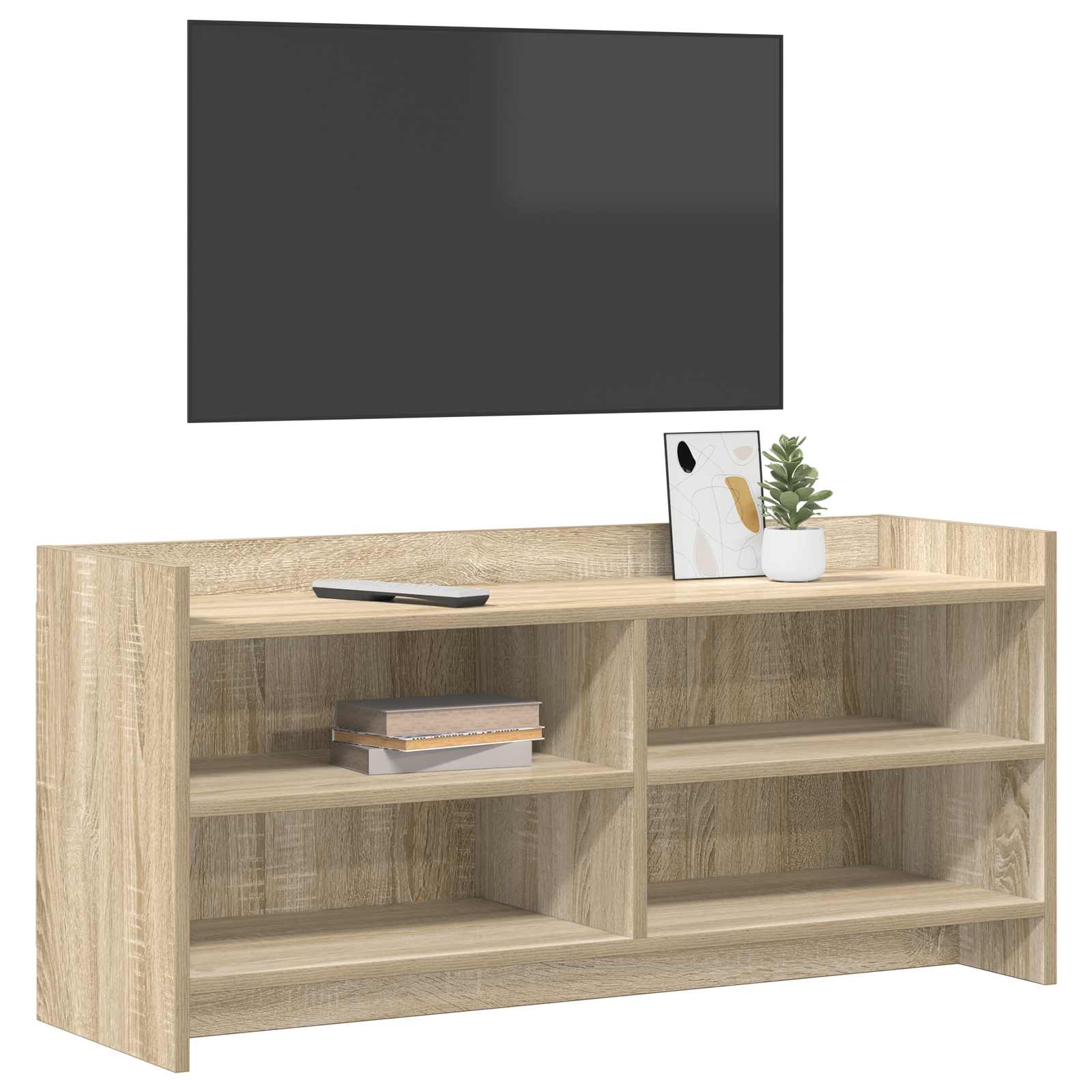 Televizní Skříň 100 X 33 X 47 Cm Dub Sonoma Kompozitní Dřevo