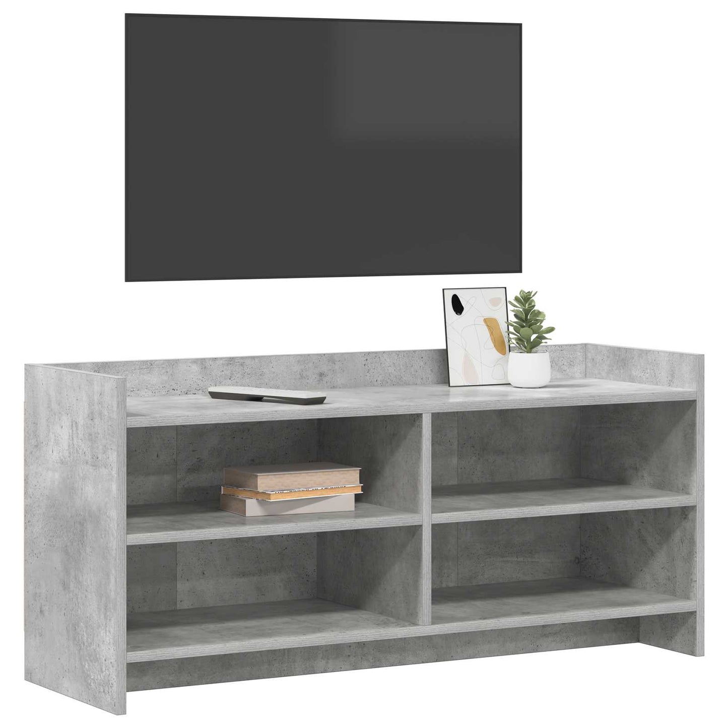 Televizní Skříň 100 X 33 X 47 Cm Betonově Šedá Kompozitní Dřevo