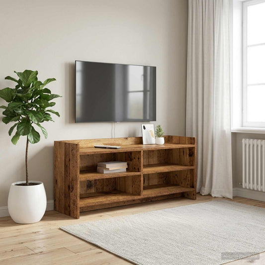 Televizní Skříň 100 X 33 X 47 Cm Staré Dřevo Kompozitní Dřevo