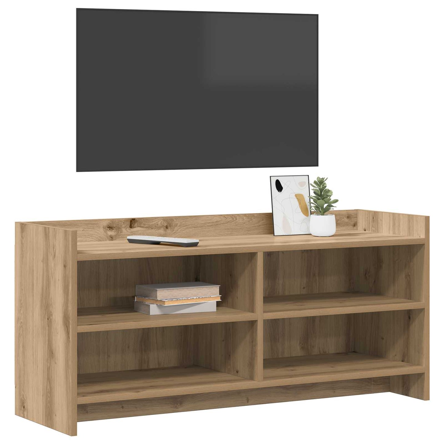 Televizní Skříň 100 X 33 X 47 Cm Dub Artisan Kompozitní Dřevo