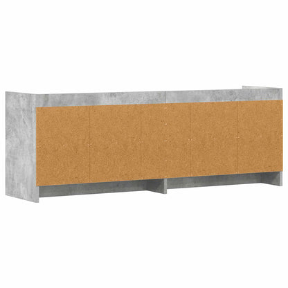 Televizní Skříň 135 X 33 X 47 Cm Betonově Šedá Kompozitní Dřevo