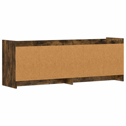 Televizní Skříň 135 X 33 X 47 Cm Kouřový Dub Kompozitní Dřevo
