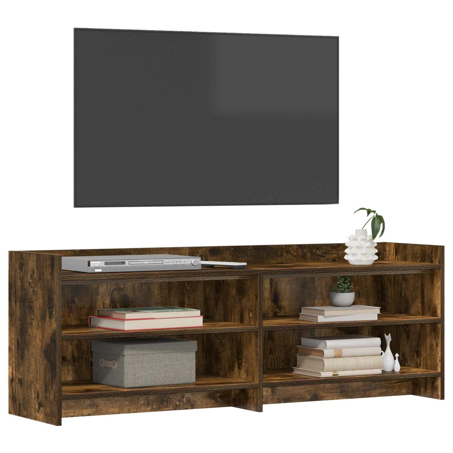 Televizní Skříň 135 X 33 X 47 Cm Kouřový Dub Kompozitní Dřevo