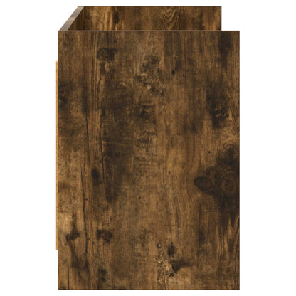 Televizní Skříň 135 X 33 X 47 Cm Kouřový Dub Kompozitní Dřevo