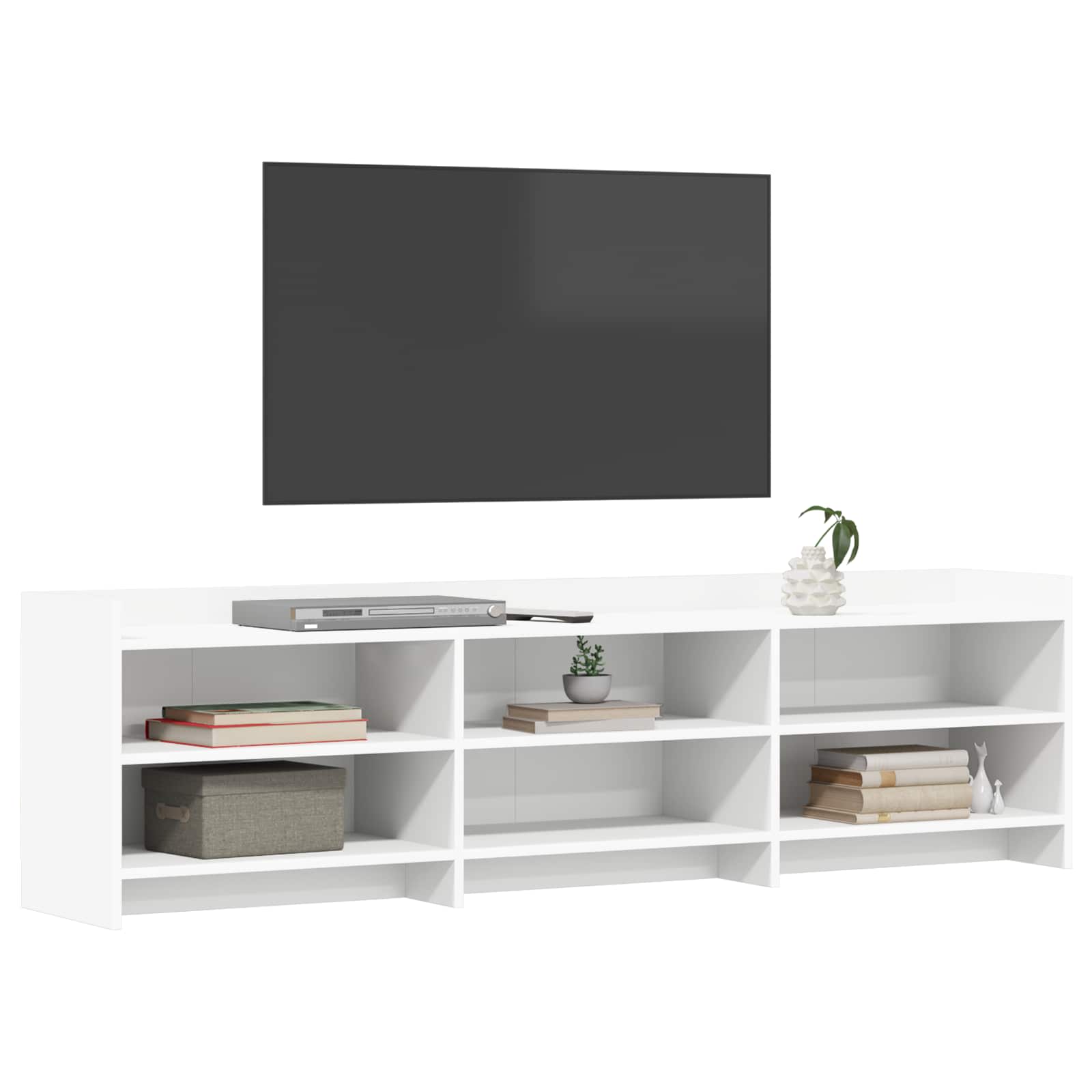 Televizní Skříň 168 X 33 X 47 Cm Bílá Kompozitní Dřevo