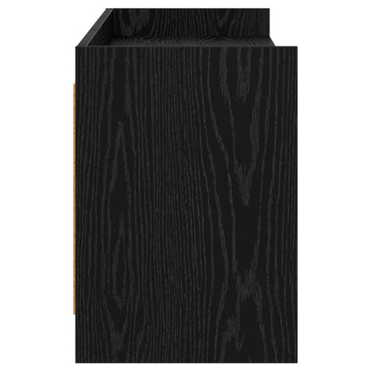 Televizní Skříň 168 X 33 X 47 Cm Černý Dub Kompozitní Dřevo
