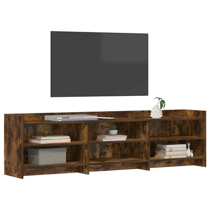 Televizní Skříň 168 X 33 X 47 Cm Kouřový Dub Kompozitní Dřevo