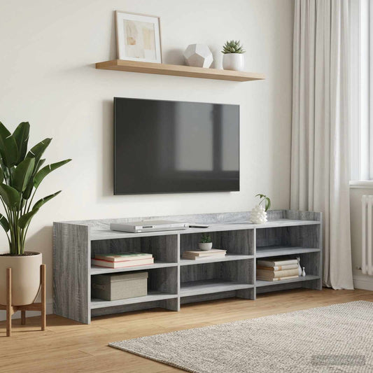 Televizní Skříň 168 X 33 X 47 Cm Šedý Sonoma Kompozitní Dřevo