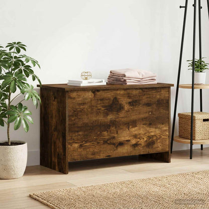 Úložná Truhla Kouřový Dub 80 X 40 X 50 Cm Kompozitní Dřevo