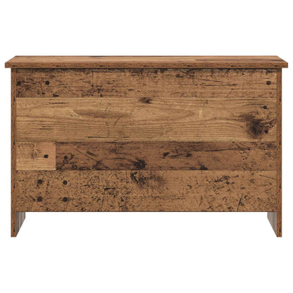 Úložná Truhla Staré Dřevo 80 X 40 X 50 Cm Kompozitní Dřevo