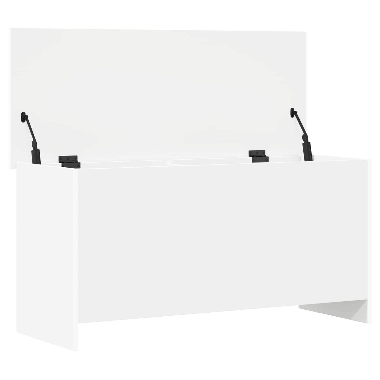 Úložná Truhla Bílá 100 X 40 X 50 Cm Kompozitní Dřevo