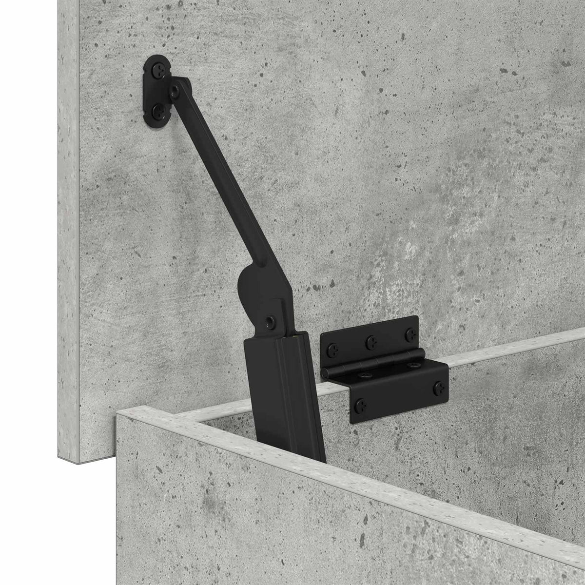 Úložná Truhla Betonově Šedá 100 X 40 X 50 Cm Kompozitní Dřevo