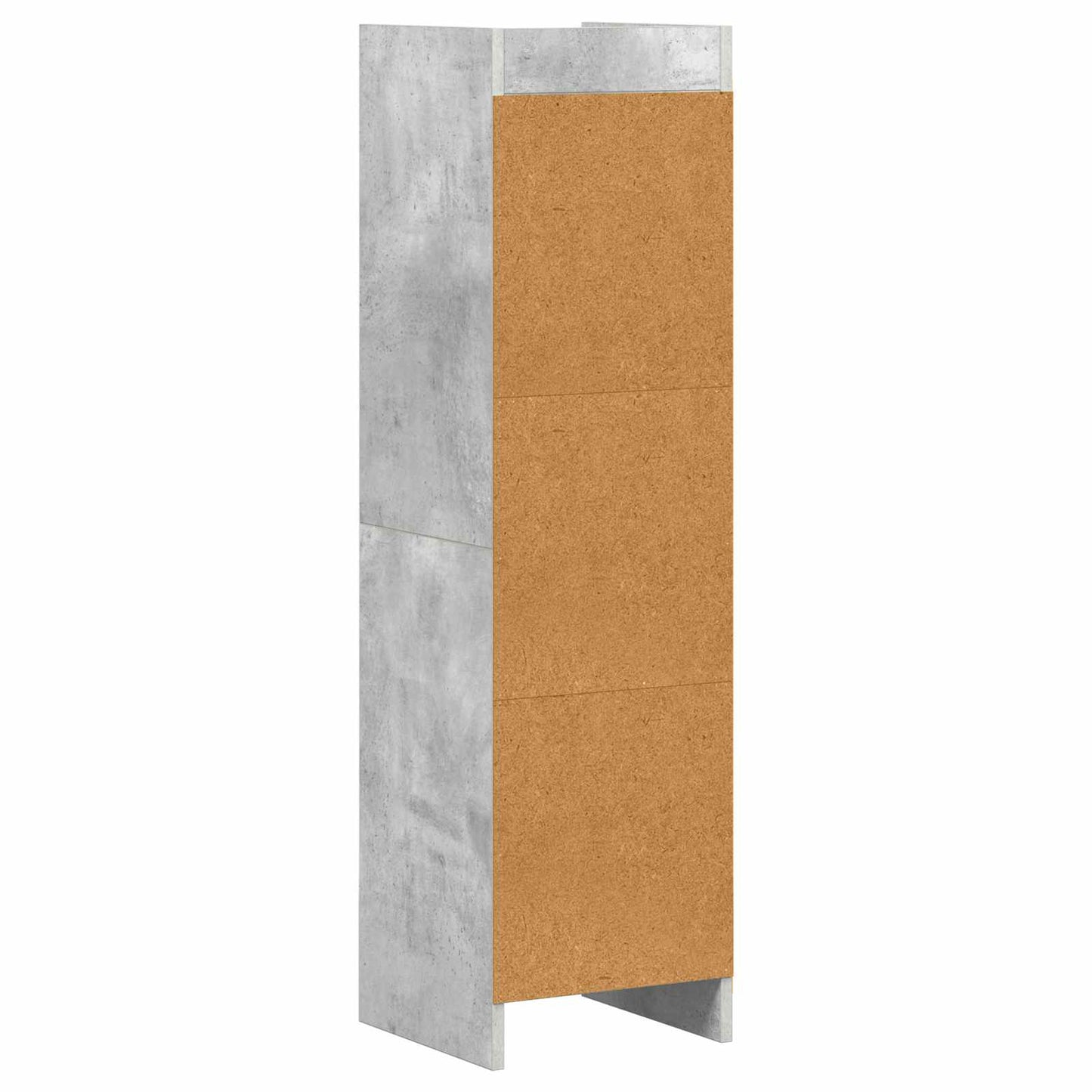 Knihovna Betonově Šedá 30 X 30 X 111 Cm Kompozitní Dřevo