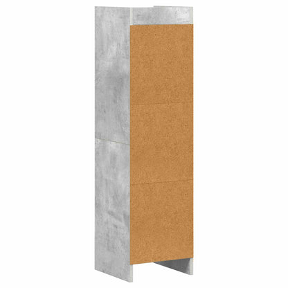 Knihovna Betonově Šedá 30 X 30 X 111 Cm Kompozitní Dřevo