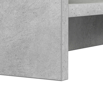 Knihovna Betonově Šedá 59 X 30 X 111 Cm Kompozitní Dřevo