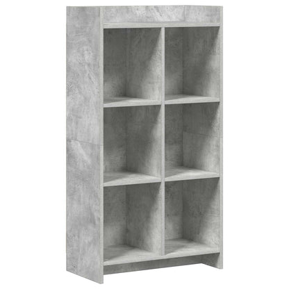 Knihovna Betonově Šedá 59 X 30 X 111 Cm Kompozitní Dřevo